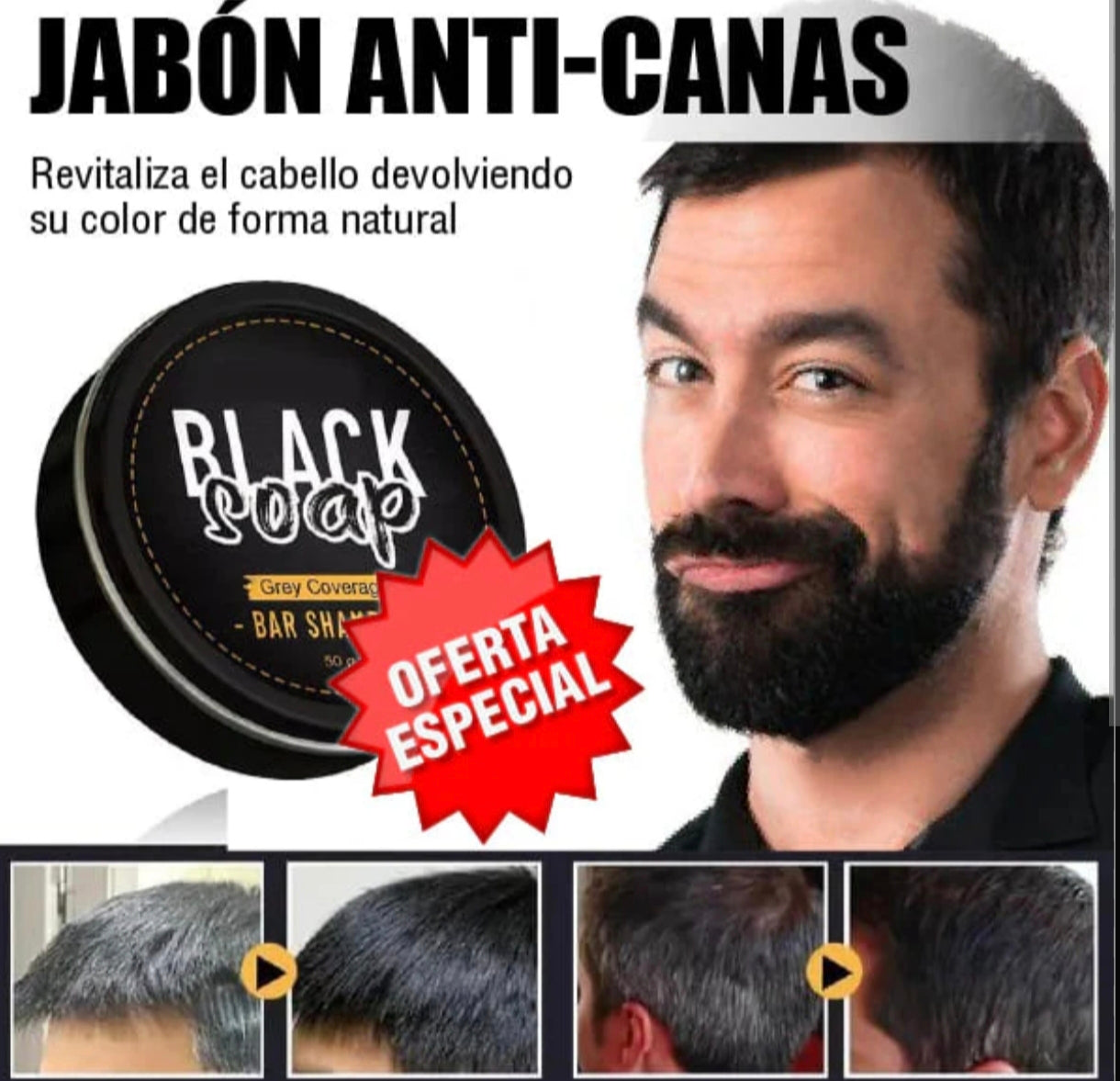 JABON DE HENNA || ANTI CANAS