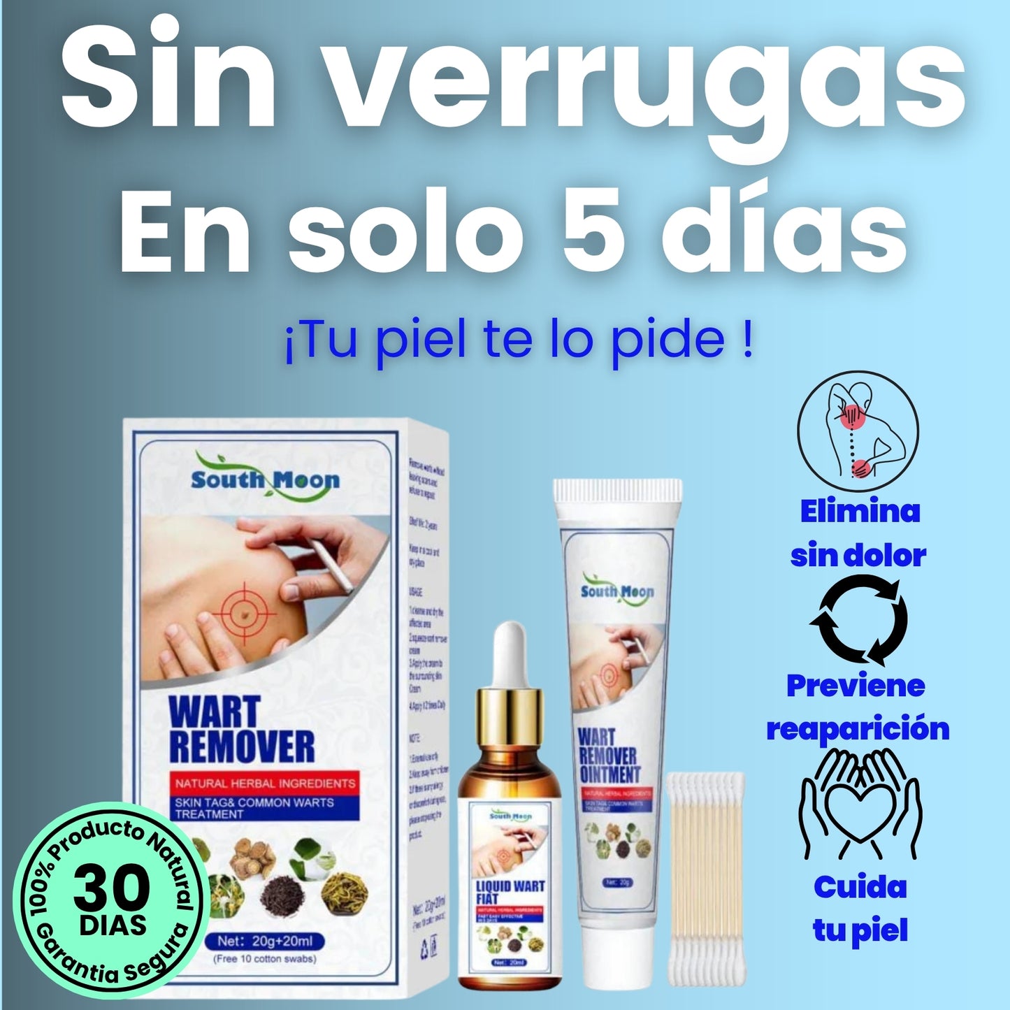 COMBO 2x1 || ELIMINADOR DE VERRUGAS: Serum + crema